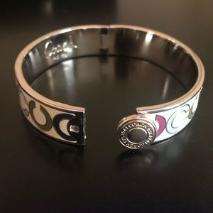 Coach Multi-color signature logo bracelet